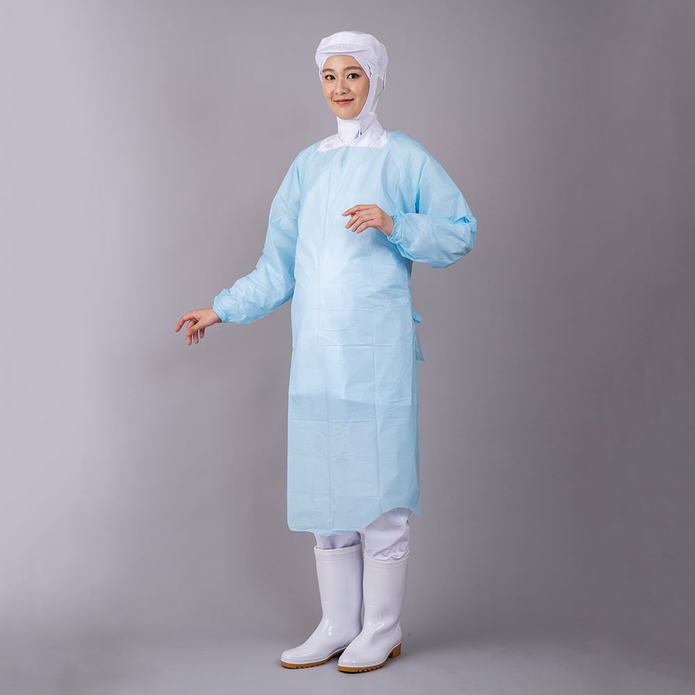 Disposable Apron with PE Sleeves 1 Box (1 Piece x 20 Bags) E-34 L 1 Box (1 Piece x 20 Bags)