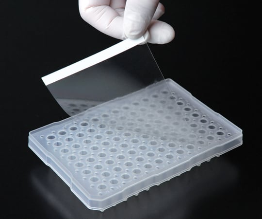Microplate stickers, adhesive type, 1 box (100 sheets) 1 box (100 sheets)