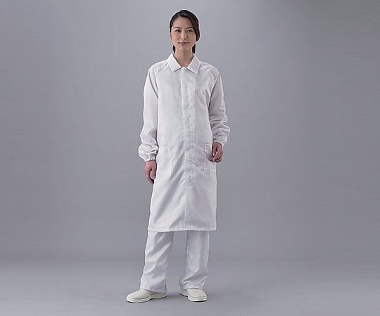 Azpure Clean Room Coat, Zipper Type, White, M, S2367-Z, 1 Piece