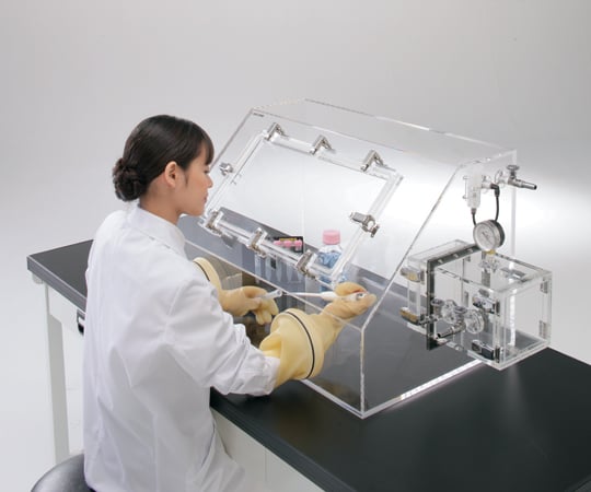 Gas replacement type acrylic glove box Airtight 800 1 unit