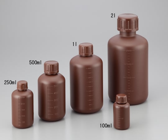 標準規格瓶 丸型細口(遮光) 500mL 1本 1031-23 1本