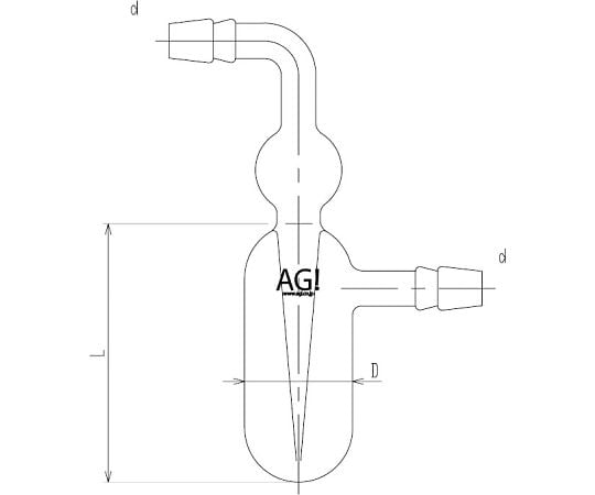 Bubbler (I) 4180-25/100 1 piece