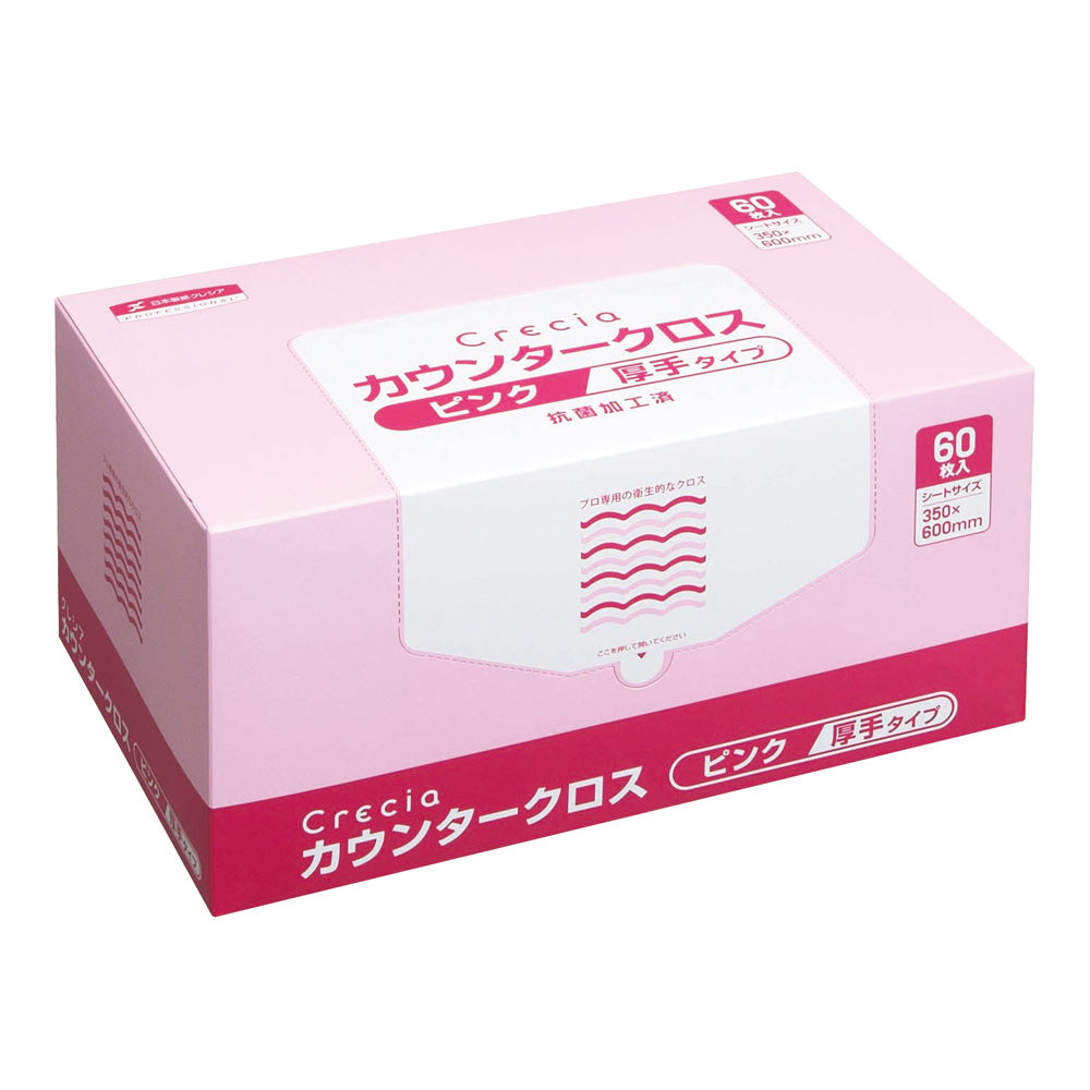 크레시아 카운터 크로스 두꺼운 타입 핑크 1상자(60장입) 65322 1상자(60장입)