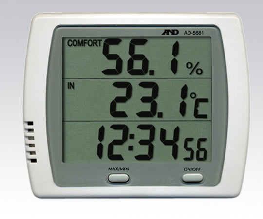 Thermo-hygrometer with clock function AD-5681 1 unit