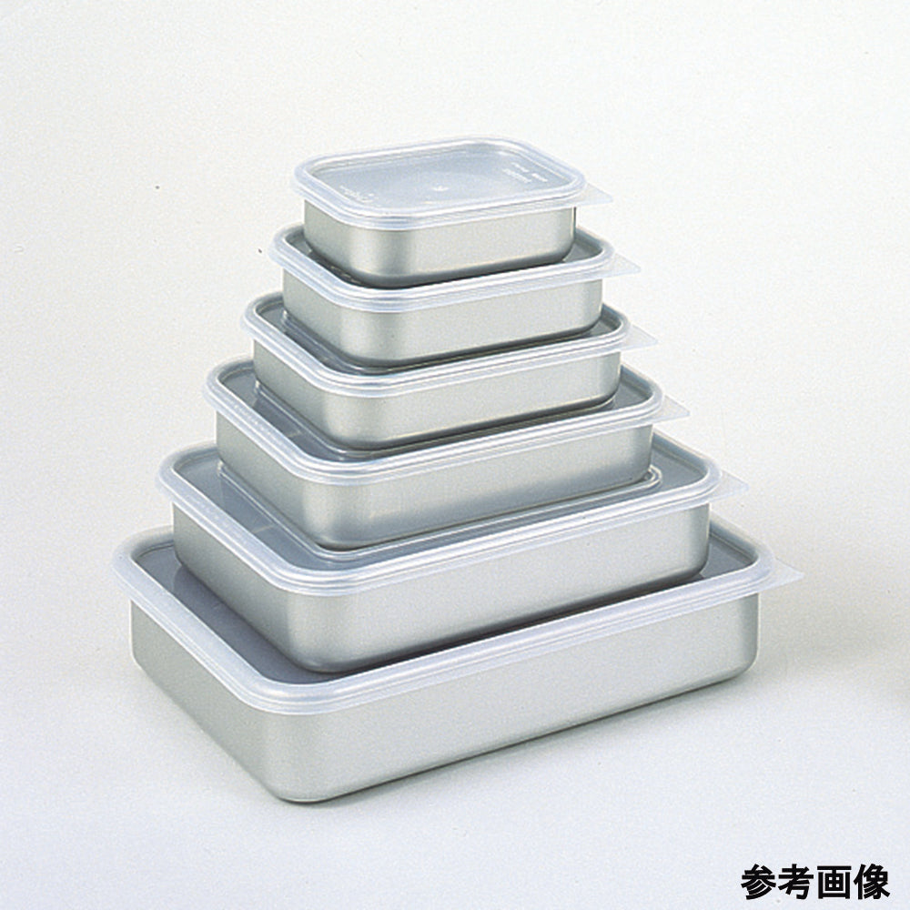 Square sealed container made of aluminum (0.4L) 135×105×40mm 1 piece
