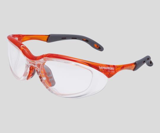 JIS 보호 안경(플렉스 프레임 타입) YS-390PET-AF/OR 1개