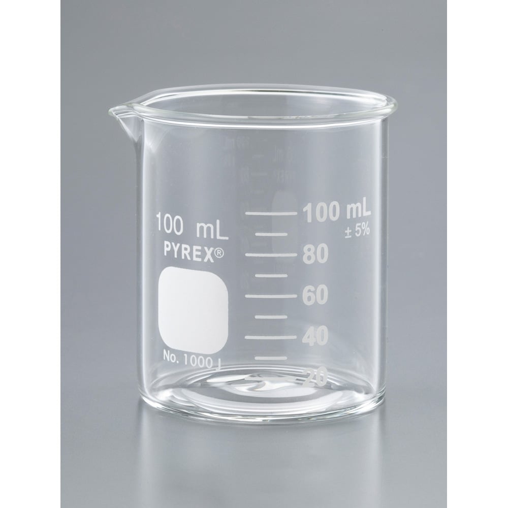 ビーカー PYREX(R) 100mL 1000J-100 1個