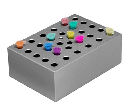 Cool Block Bath (for Beads and Water Baths) Half Block for 15 0.5mL Tubes MC-B0.5H 1 Piece