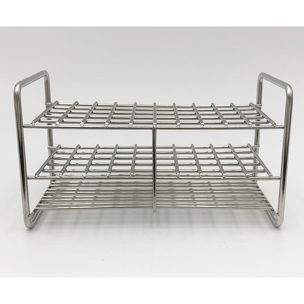 ステンレス試験管立 配列:5×10 サイズ:□12mm 10‐50L 1台