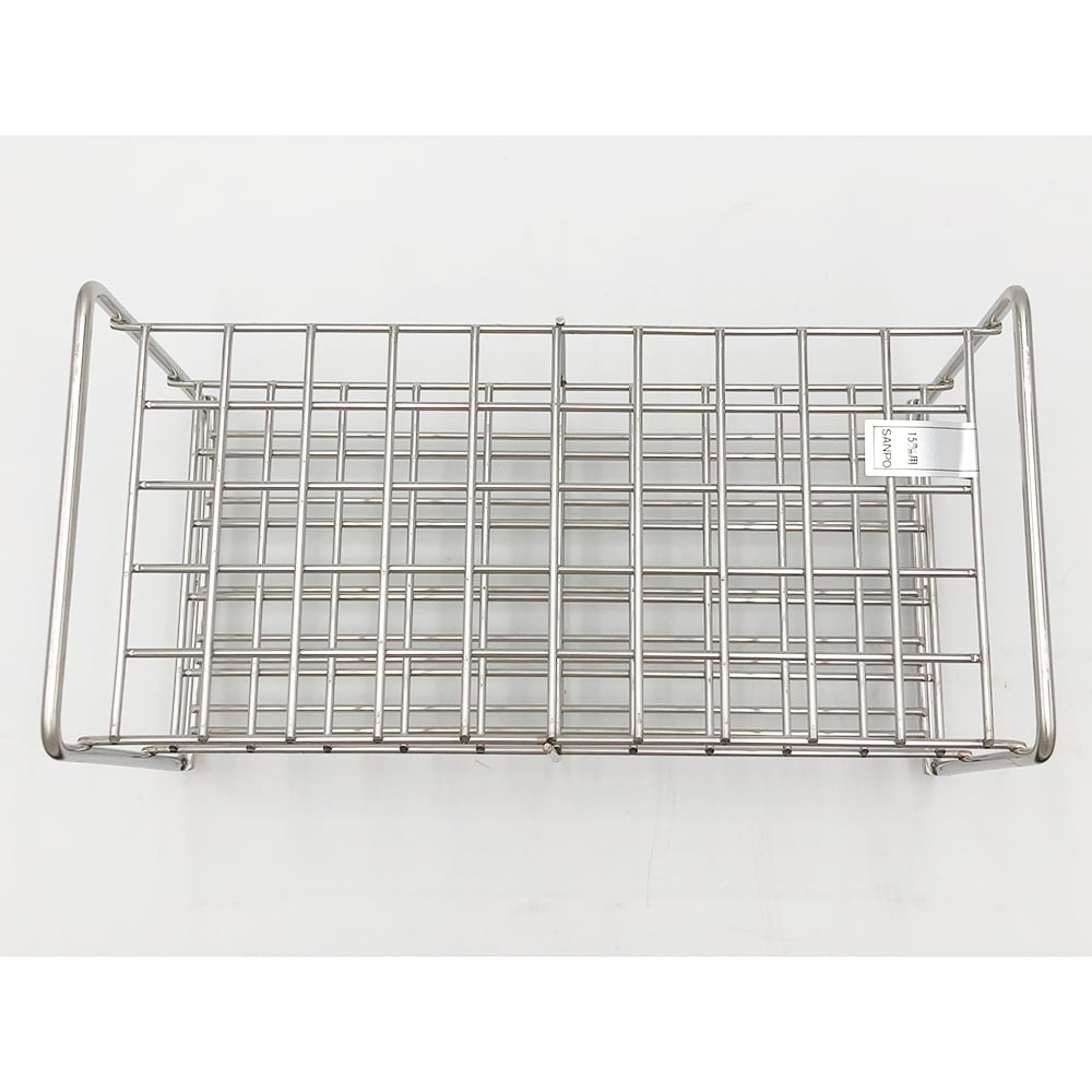 ステンレス試験管立 配列:5×10 サイズ:□17mm 15‐50H 1台