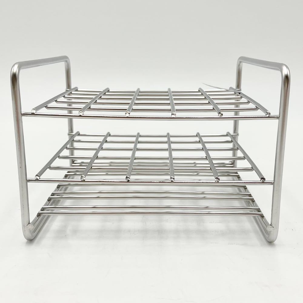 ステンレス試験管立 配列:5×5 サイズ:□20mm 18‐25L 1台