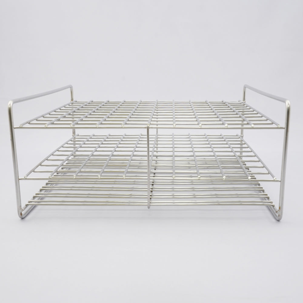 ステンレス試験管立 配列:10×10 サイズ:□20mm 18‐100H 1台