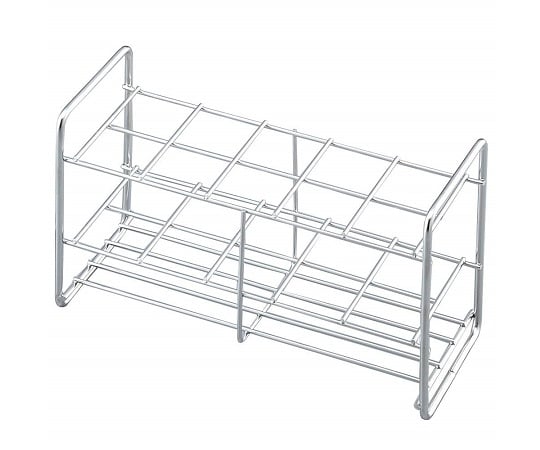 ステンレス試験管立 配列:2×5 サイズ:□32mm 30‐10 1台