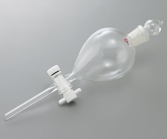 Separatory funnel, ball type, with PTFE cock, 1000mL, 1 pc
