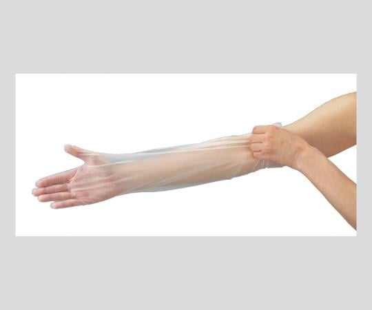 폴리에틸렌 롱 장갑(팔꿈치 피타) 100장입 M 1상자(100장입)