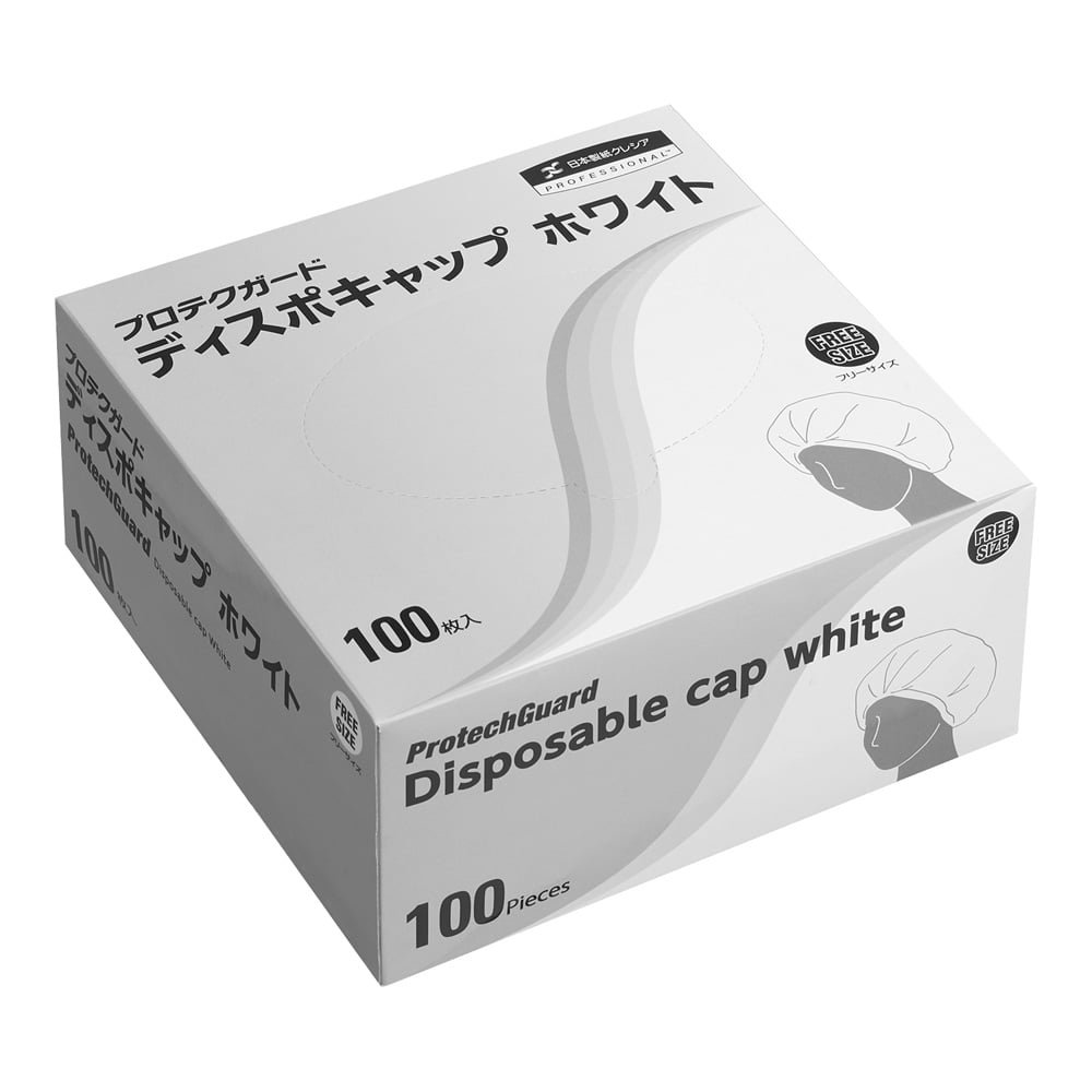 Protect Guard Disposable Cap White 1 box (100 pieces x 10 boxes) 68120 1 box (100 pieces x 10 boxes)