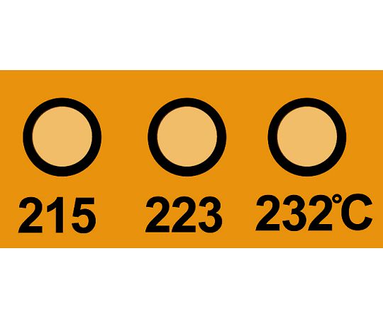 진공용 템프 플레이트(불가역성) 3점 표시 1상자(10장입) 430V-215 1상자(10장입)