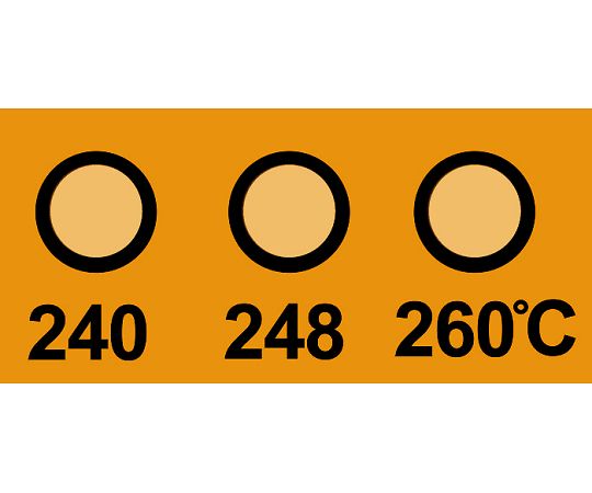 진공용 템프 플레이트(불가역성) 3점 표시 1상자(10장입) 430V-240 1상자(10장입)