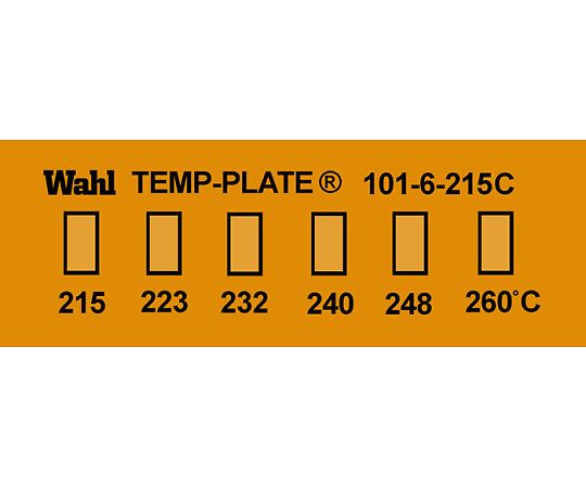 진공용 템프 플레이트(불가역성) 6점 표시 1상자(10장입) 101-6V-215 1상자(10장입)