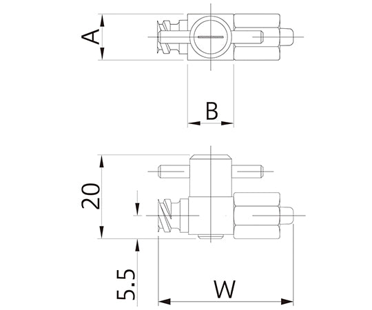 Chemical-resistant CTFE lure cock B-RL-2 1 piece