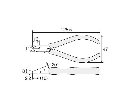 Miniature nipper (ESD safe) N-35 1 piece