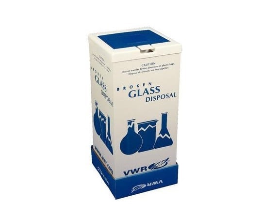 Glassware disposal box, 6 pieces, 56617-801, 1 case (6 pieces)