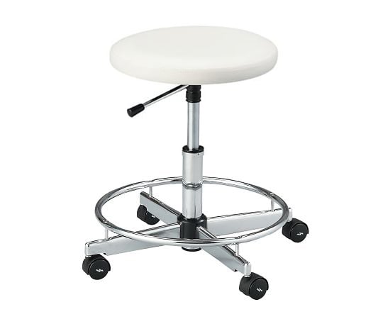Cleanroom antistatic chair (Class 100 compatible) with ring, white, CR-84W, 1 piece