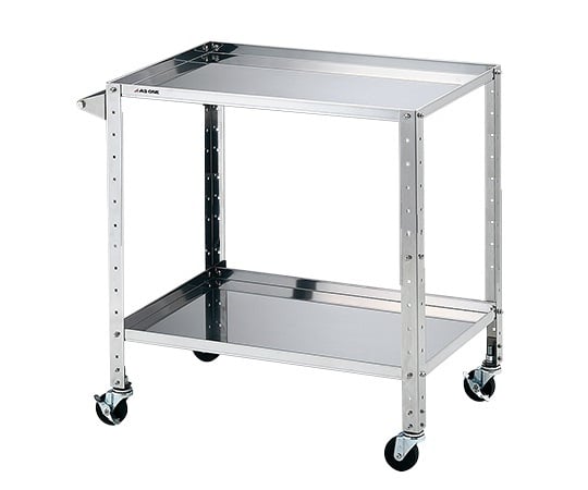 ステンレスヘビーワゴン 枠付きラージ 2段 1個