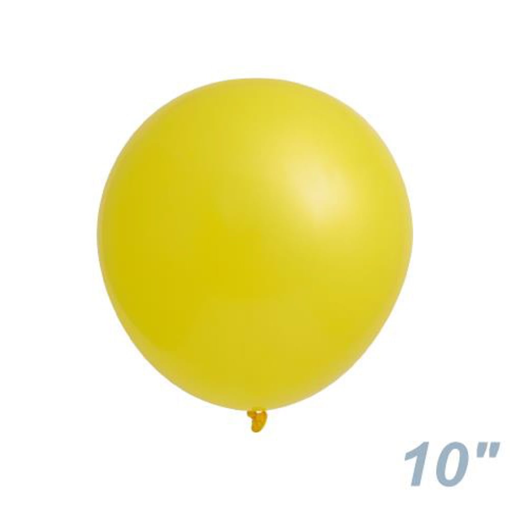 Rubber balloons, 100 pieces, yellow, ELT04747, 1 pack (100 pieces)