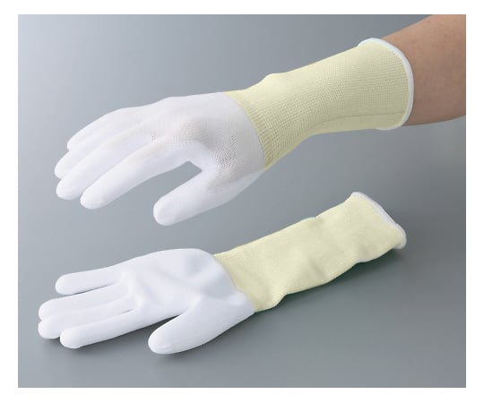 ASPURE Long PU Coated Gloves, Overlock Type, SS, 10 pairs, 1 bag (10 pairs)