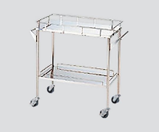 Stainless steel green cart (silent type) 2-tier 870 x 450 x 835 mm SW-2S 1 unit