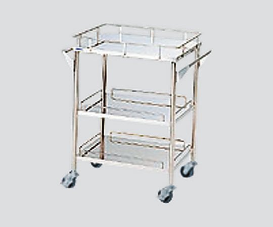 ステンレスグリーンカート(静音タイプ) 3段 720×450×835mm SS-3S 1台