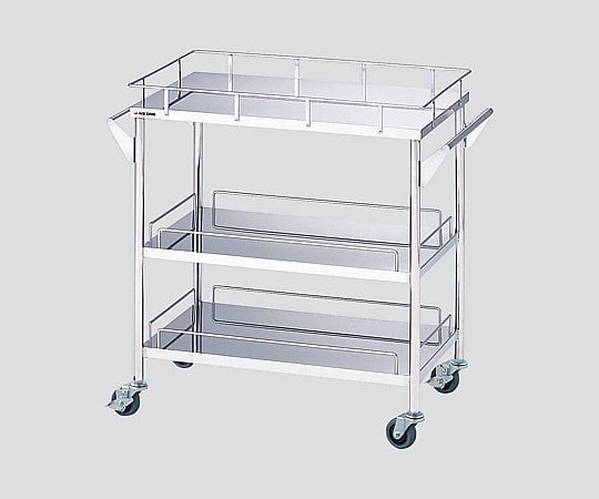 ステンレスグリーンカート(静音タイプ) 3段 870×450×835mm SW-3S 1台