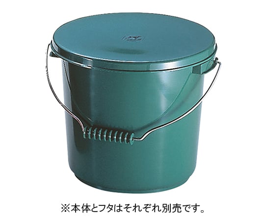 Color bucket, body 10L, green, 1 piece