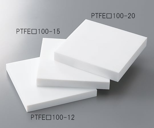 PTFE plate, thick plate type, 100 x 100 x 30 mm, PTFE□100-30, 1 piece