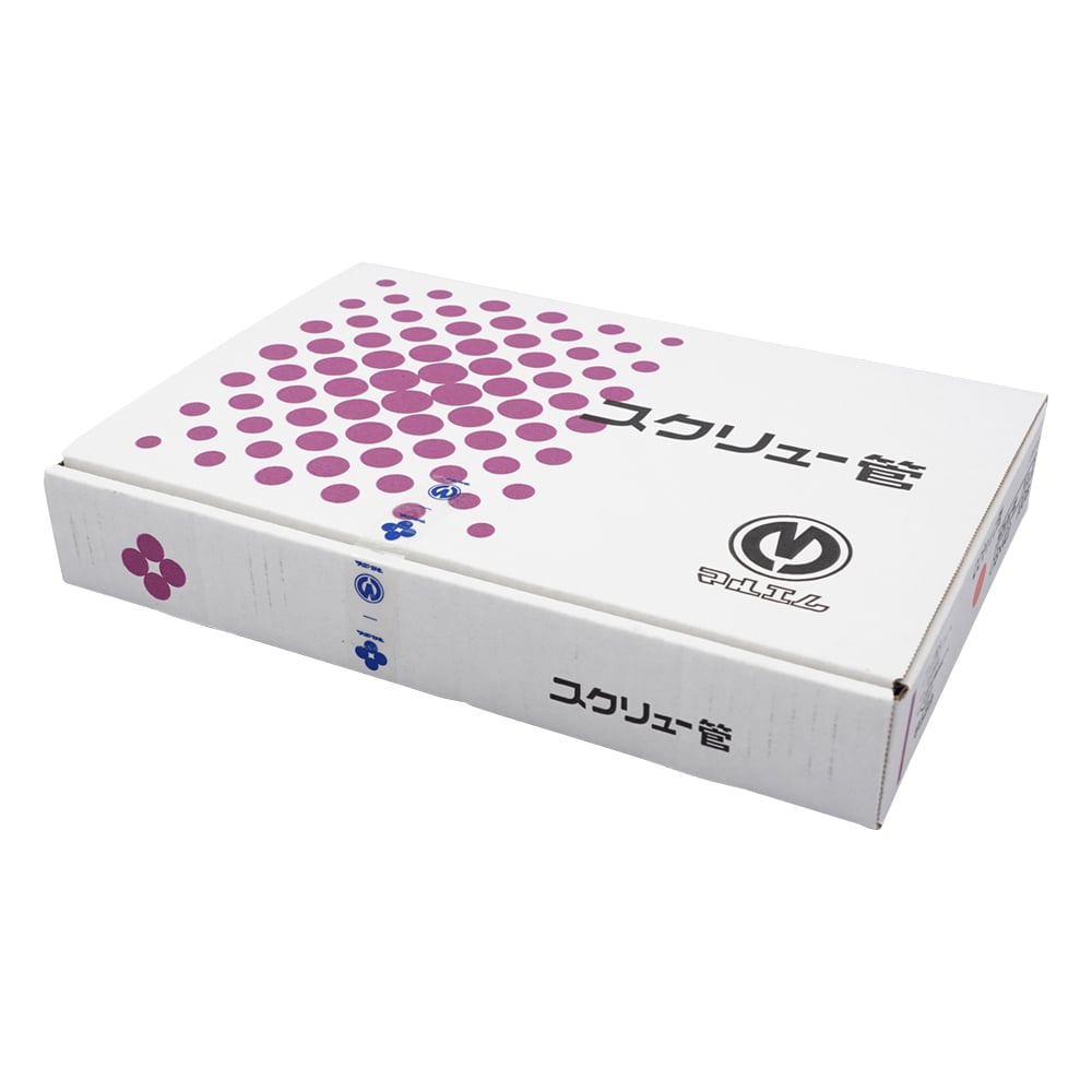 CCスクリュー管 透明 オレンジキャップ 6mL 1箱(100本入) No.2 1箱(100本入)