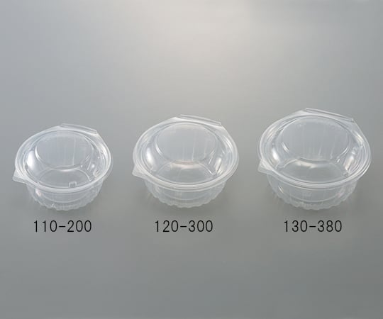 フードパック 丸タイプ(電子レンジ対応)115×111×59mm PP製 1袋(50枚入) PPSA-丸110-200 1袋(50枚入)