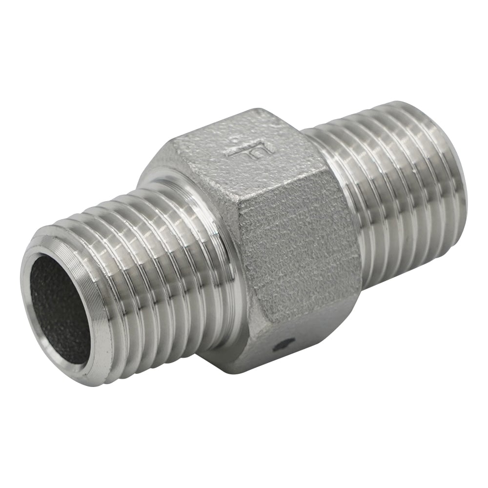 Stainless steel fitting (hexagonal nipple) (connection standard 1/4R) V6N-02 1 piece