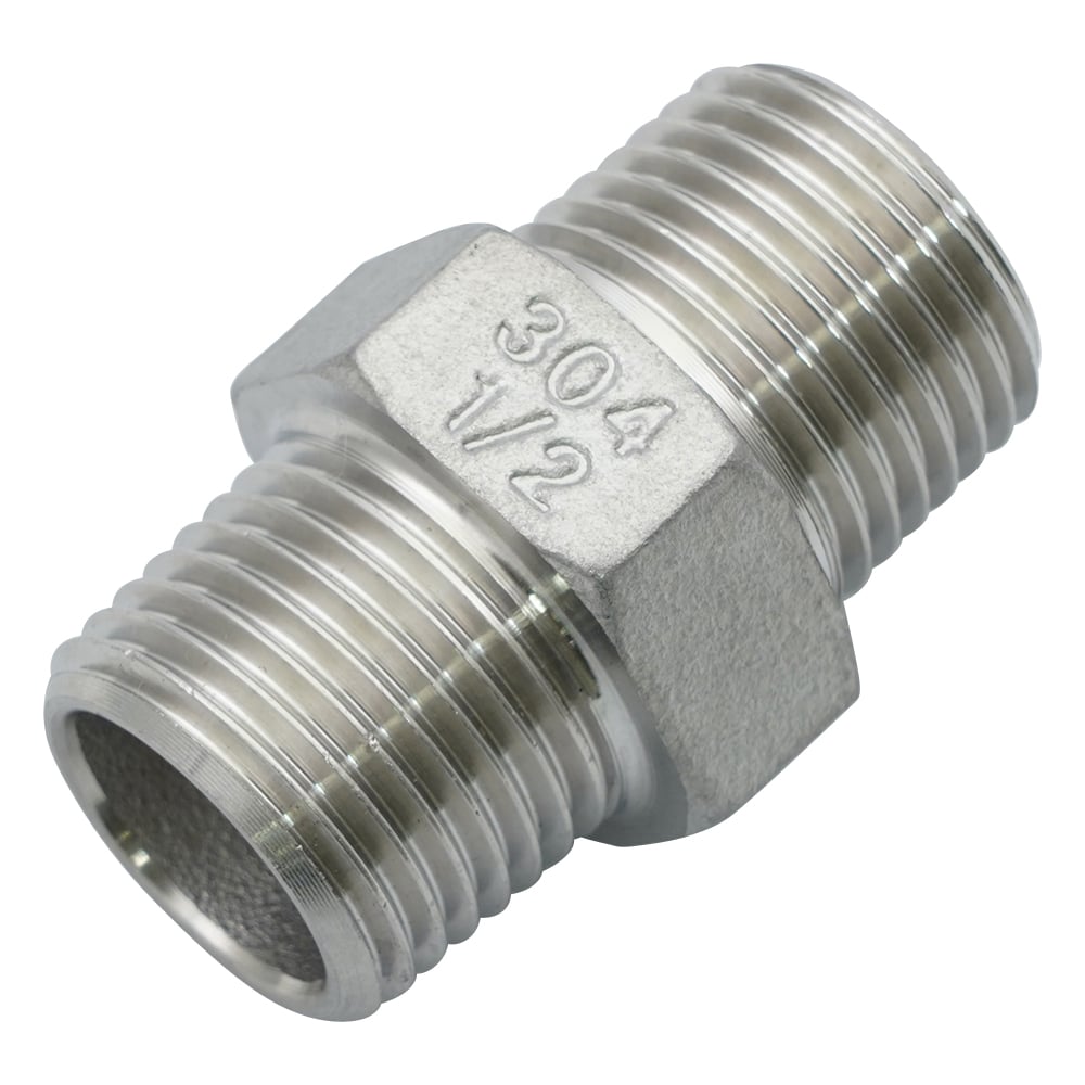 스테인리스 피팅(육각 니플)(접속 규격 1/2R) V6N-04 1개