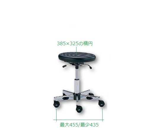 Chair for researchers, no backrest, no ring, LC-50, 1 piece