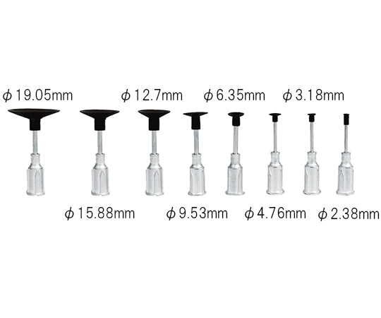 ピンセット交換チップ VIRTUAL 合成ゴム製ストレート φ15.88mm 1セット(5本入) V8903-JS-5 1セット(5本入)