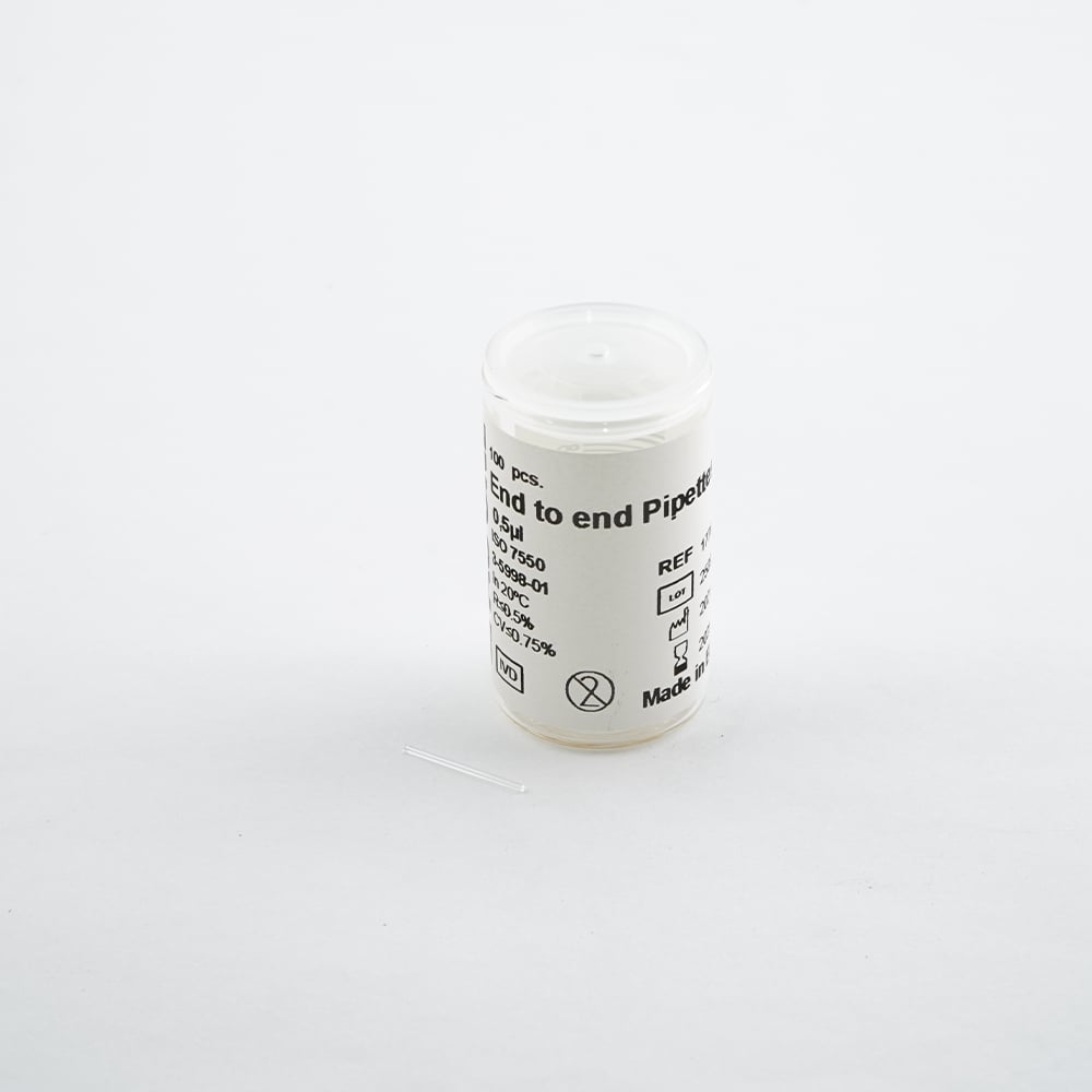 End-to-end tip 15mm 0.5μL 100pcs 0.5-15 1pc
