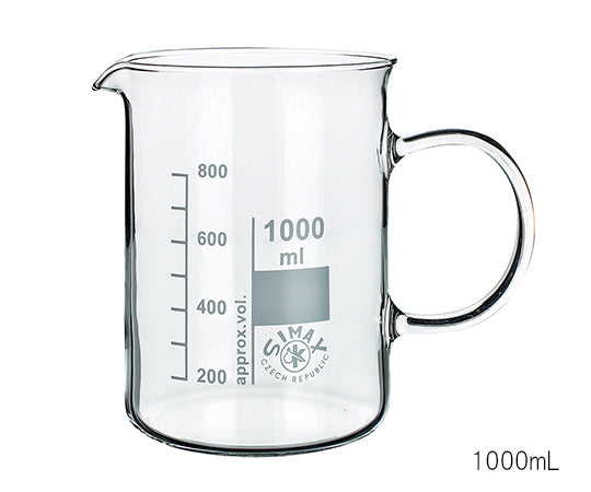 Glass beaker with handle 1000mL 154/1000 1pc