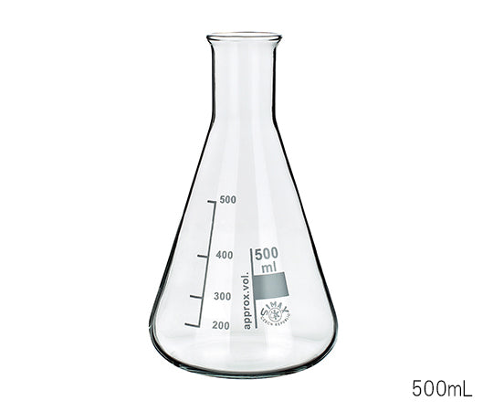 三角フラスコ 500mL 24/500 1個