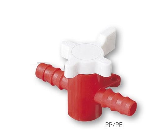 2方コック 適合チューブ内径φ7~9mm 8605-0080 1個