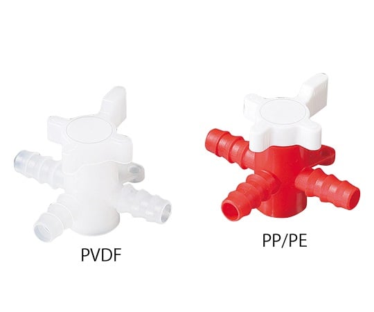 3方コック 適合チューブ内径φ5~7mm 8606-0060 1個