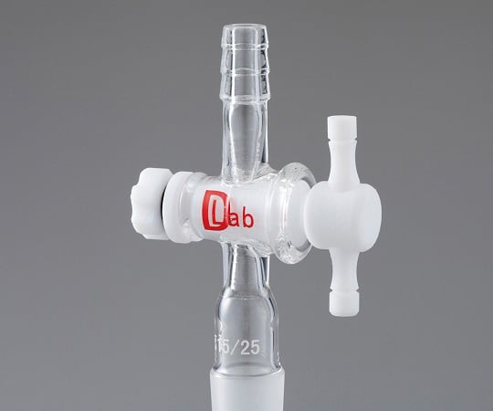 Suction cock with joint PTFE cock, straight pipe TS19/38 19/38 Straight pipe P 1 piece