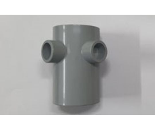 2구 바 커넥터 ABS제 그레이 1개