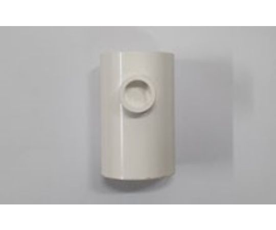 1-port bar connector, ABS, white, 1 piece