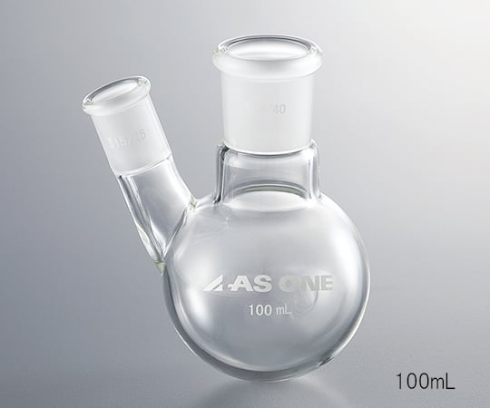 二つ口フラスコ 500mL 側管摺合 19/38 FG2-052440-2 1個
